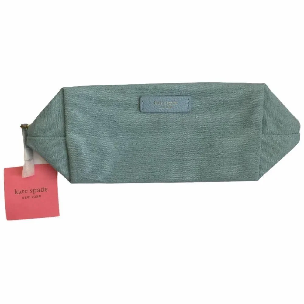 NWT Kate Spade Light Blue Cosmetic Bag in One Size
